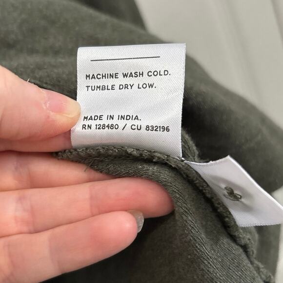 Pact Organic Cotton Green Airplane Relaxed Cardigan Size Large - Picture 9 of 9